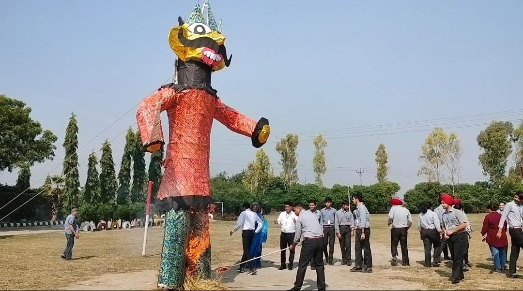 Dhruv Public School celebrated One of the most significant and revered Hindu festival, Dussehra today.